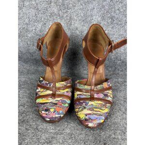 Dries Von Noten Dress Shoes Womens Size 6.5 EU 37 Leather Multicolor Stiletto